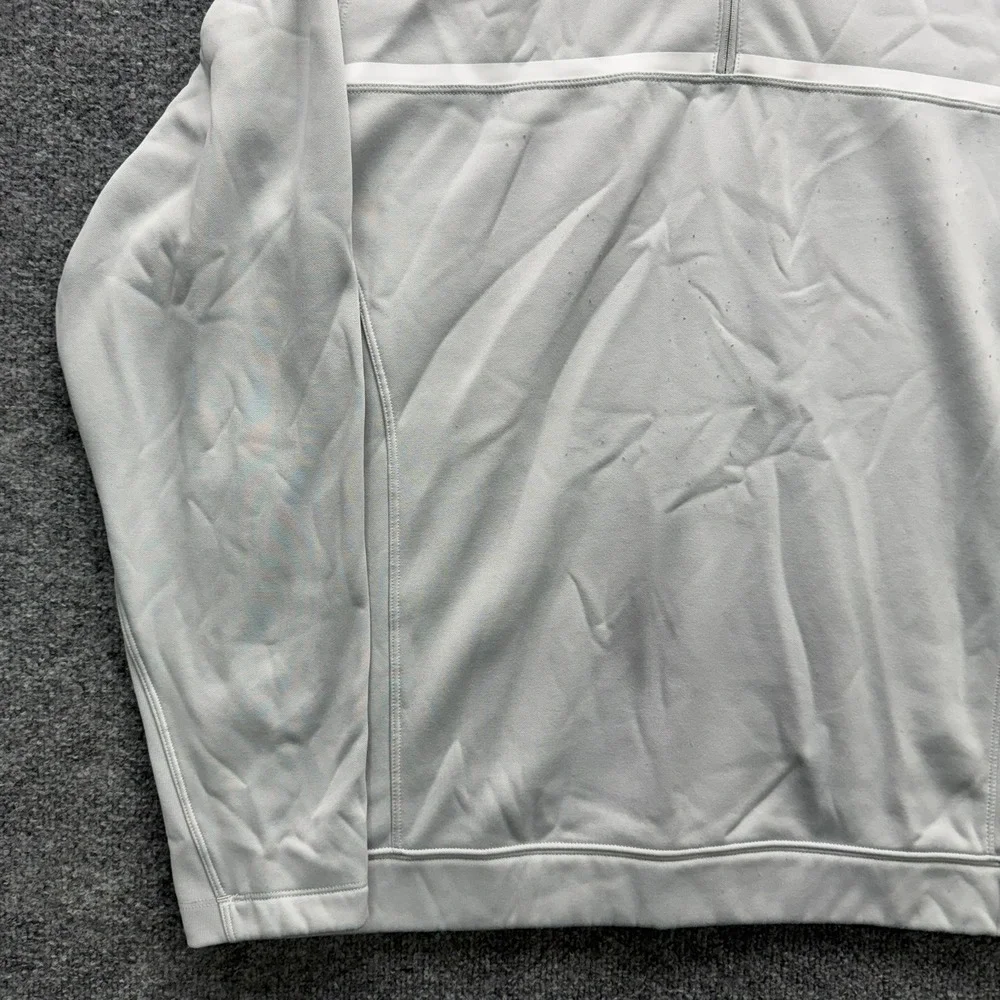 Nike Golf Sweatshirt Men's Size L Light Gray Therma-Fit 1/4 Zip Pullover‎